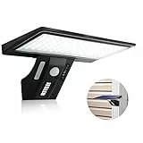 JESLED Luce Solare con 90 LED, Lampada da Esterno con Sensore di Movimento, 4 Modalità di Illuminazione Opzionale, Lampade Impermeabile, per Giardino, 1 Pezzi