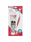 Beaphar Dental Care Kit per Cane, 1 Spazzolino + 1 Dentifricio, Kit Completo per la Cura dei Denti per una Pulizia Efficace, Anti-Placca e Anti-Tartaro, Adatto a Tutte le Taglie, Facile da Usare