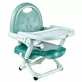 Chicco Pocket Snack Rialzo Sedia per Bambini 6 Mesi-3 Anni (15 kg), Seggiolino Pappa Alzasedia da Tavolo Portatile Seggiolone Da Viaggio Chiusura Compatta, Vassoio Rimovibile, Verde