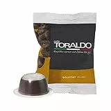 CAFFÈ TORALDO | Compatibile Bialetti* | Caffè Selezionato, Tostato e Torrefatto in Italia | Eccellenza del Caffè Napoletano (100 Capsule, Miscela Gourmet)