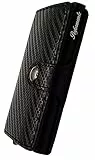 Portafoglio Performante uomo nero- con sottile Clip RFID - Porta carte - Portafogli porta tessere slim tascabile - portadocumenti. (carbonio) Regalo1