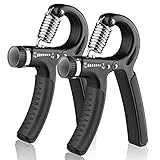 AIXPI 2 Pezzi Hand Grip, 5-60kg Pinza Mano, Regolabile Attrezzi Gripper per Allenamento Mani Avambraccio und Riabilitazione