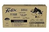 Purina Felix Le Ghiottonerie Cibo Umido per Gatti con Manzo, Pollo, Anatra, Agnello, 80 buste da 85g, 1 Unità (Confezione da 1)