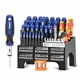 SORAKO Set cacciaviti professionali 118 pezzi, incluso cacciavite a cricchetto, punte, cacciaviti precisione, cacciaviti elettricista isolati, tester di tensione, per casa, ufficio, manutenzione