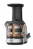 Kenwood KAX720PL, Accessorio Centrifuga Estrattore di Succo Slow Juicer per impastatrice planetaria, dotato di caraffa 400ml, funzione risciacquo, Metallo/Plastica, Grigio Argento
