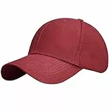 Yuson Girl Cappello Unisex del Cotone Berretto da Baseball delle Ragazze dei Ragazzi Snapback di Hip Hop Cappello Piatto, Cappello Uomo (Vino)