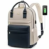 LOVEVOOK Zaino per computer portatile da donna, 15,6 pollici, per la scuola, per ragazze, con porta di ricarica USB e scomparto per laptop, impermeabile, elegante per scuola, università, viaggi,