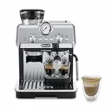 De'Longhi La Specialista Arte, Macchina per Caffè in Chicchi Manuale, EC9155.MB, 1400W, Macinacaffè integrato, Accessori inclusi: Barista Kit, Cappuccinatore My Latte Art, Nera