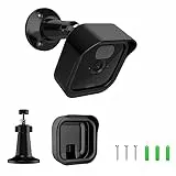 Blink - Supporto per fotocamera da esterni, con custodia protettiva, supporto da parete regolabile a 360°, supporto per fotocamera, accessorio per telecamera di sicurezza interna (nero, 1 pacco)