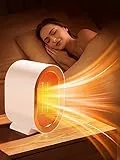 Stufetta Elettrica Basso Consumo, 2S Riscaldamento Stufa Elettrica Basso Consumo Scaldabagno Elettrico, 2 Modalità Termoventilatore da Bagno,Silenziosa 28dB Portatile Stufe Elettriche a Basso Consumo