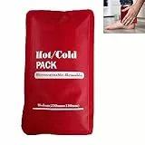 Cuscinetti Terapia Caldo,Impacchi Gel Fredde e Calde,Impacchi Gel Sollievo dal Dolore,Cuscinetti Rinfrescanti Riutilizzabili,Gel Sacchetti Terapia Caldo o Freddo,Rosso 1pc