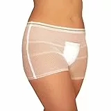 LAKY Set di 8 Mutandine a Rete Post Parto, Mutanda Premaman comode per I Tuoi assorbenti Dopo la Nascita Perfetto Pure per Il Taglio cesoico (M), Bianco
