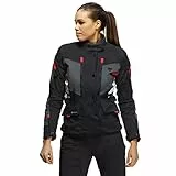 Dainese Carve Master 3 Gore-Tex Giacca tessile da donna Nero/Grigio/Rosso 42