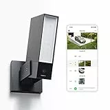 Netatmo Telecamera Wifi Esterno, Luce integrata, Sensore di Movimento, Visione notturna, Senza abbonamenti, NOC-IT