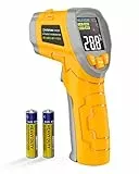 Termometro Infrarossi, (-50°C-600°C) -58°F-1112°F FAHEFANA Termometro Digitale Laser Senza Contatto Emissività Regolabile per Cucina/Pizza/Forno/BBQ (Non per Umani)