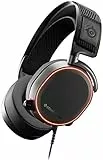 SteelSeries Arctis Pro, Cuffie da Gioco, Driver dello Speaker ad Alta Risoluzione, Audio surround DTS Headphone:X v2.0, Nero