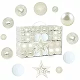 Palline di Natale Champagne Palle di Natale 101 pezzi con Palle Natale Grandi Piccole Palline Albero Natale Set Palline Albero di Natale Addobbi Natalizi Albero di Natale