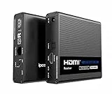 PremiumCord - Extender 4K HDMI a 70 m Tramite Cavo Patch Cat6 / Cat6A / Cat7, trasmettitore e Ricevitore IR, HDMI 2.0, Arc, risoluzione Video Ultra HD 4K a 60 Hz