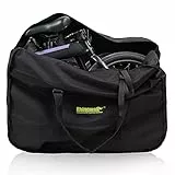 BAIGIO Borsa per Bicicletta Pieghevole Sacchetto Porta Bici Borsa da Viaggio per Bici Imbottita Pieghevole 1680D Impermeabile Ciclismo Lounge Bagaglio per MTB Road Bike (Nero-20 inch)