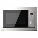 Cecotec Forno a Microonde Digital Grandheat 2500 Steelblack incorporato. 900W, integrabile, 25 litri, griglia, avvio rapido, 8 funzioni preconfigurate, timer