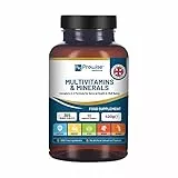 Multivitaminici e minerali A-Z I 365 compresse vegane I 26 vitamine attive essenziali e micronutrienti I Prodotto da Prowise Healthcare