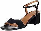 Geox D New Eraklia 50, Sandal Donna, Nero, 38 EU