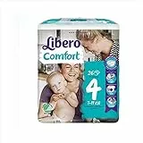 Libero Comfort Taglia 4 Pannolino Per Bambini Con Peso 7-11kg, 26 Pezzi