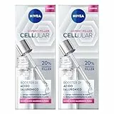Nivea Expert Filler Cellular Siero Viso Booster di Acido Ialuronico Essenza Anti-Età Formula con Glicerina ad Azione Levigante Rimpolpante Idratante Rassodante Stimolante - 2 Flaconi da 30ml