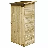 vidaXL Capanno Attrezzi Giardino Casetta Strumenti Deposito da Giardino Arredamento Patio Terrazza Esterni Legno di Pino Impregnato