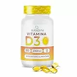 Bandini® Vitamina D3 2000 UI 365 Softgels (1 ANNO DI FORNITURA) - Alto Dosaggio 50μg IN OLIO D'OLIVA EXTRAVERGINE per Assorbimento Ottimale - Contribuisce alla Funzione Ossea, Muscolare e Immunitaria