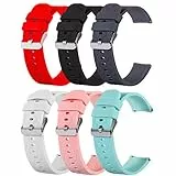 Ruentech Cinturino compatibile con Lifebee/Letsfit ID205L ID205, cinturino di ricambio per smartwatch, cinturino di ricambio in silicone, anello in gomma morbida, accessorio (colore 6)