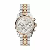 Michael Kors Orologio da donna Lexington, movimento cronografo al quarzo, cassa in acciaio inossidabile da 38 mm con bracciale in acciaio inossidabile, MK5735