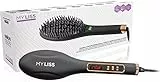 Salon Studio Professional - MyLiss Spazzola Lisciante Professionale - Elimina Il Crespo e Disciplina La Chioma - Temperatura Regolabile da 120° a 230° - Spegnimento Automatico