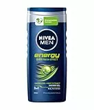 NIVEA MEN Energy Doccia Shampoo 6 x 250 ml, Docciaschiuma uomo rivitalizzante per corpo, viso e capelli, rinfrescante con Estratto di Menta
