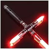 Spada Laser Kylo Ren RGB 19 Colori Modificabili 7 Serie di Effetti Sonori Manico in Metallo FX Lightsaber Giocattolo per Festa Halloween Cosplay Jedi Knight Adolescenti e Adulti