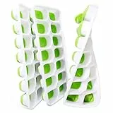 VEHHE Vaschetta per cubetti di ghiaccio con coperchio, 3 confezioni vassoio in silicone 14 blocchi di ghiaccio, senza BPA, LFGB, per cocktail Whisky Bevande