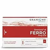 Ferro 14 mg | Integratori Stanchezza | Ferro Integratore | Carenza, Stanchezza, Sensibilità alle Infezioni | Aiuta a Ridurre la Stanchezza | 30 fiale | Durata 1 mese | Laboratoire des Granions