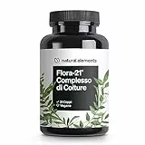 Fermenti Lattici Probiotici – Complesso di colture – 21 ceppi batterici + inulina organica – 180 capsule rivestite di enterico (DRcaps®) – Testato in laboratorio, vegano, ad alto dosaggio