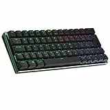Cooler Master SK622 Tastiera Gaming Wireless - Layout Compatto 60%, Interruttori Meccanici Basso Profilo, Illuminazione Tasto RGB, Connessione Bluetooth/Cablata, Compatibile Apple/PC/Smartphone - Nero