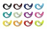STOPPY, Stoppi, Fermafinestre, Fermafinestra, Fermaporte, Fermaporta, Set di 12 Disponibile in 4 Varianti (Vivace)