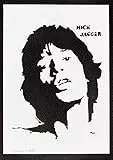 moreno-mata Autentici Graffiti Fatti a Mano Mick Jag. Handmade Poster Musica The Ro. Sto. Quadri Moderni Soggiorno Decorazione Parete Regalo Uomo e Donna