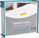 LUCID Coprimaterasso di Premium Rayon di Bambù Jersey – ultra morbido – impermeabile – Piazze francese, 140 x 200 cm