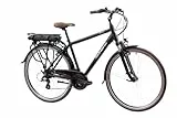 F.lli Schiano E-Ride 28' E-Bike, Bicicletta Elettrica da Uomo con Motore 250W e Batteria al Litio 36V 10,4Ah estraibile, con 21 Velocità, Nero (Black Matt)