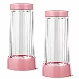 Yueser 2pcs Zucchero a Velo Setaccio,Shaker per Zucchero a Velo con Coperchio Setaccio per Decorazione caffè Farina Cacao Polvere di Spezie