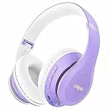 Uliptz Cuffie Wireless Bluetooth, 65 Ore Di Riproduzione Cuffie Bluetooth Over Ear, Cuffie Senza Fili Stereo HiFi con Microfono, Cuffie Bluetooth 5.3 per Viaggio/Ufficio/Telefono/PC (Viola)