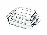 Pyrex 912S989/7041 Set Teglie Rettangolari, 3 unità