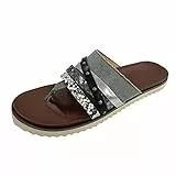 Scarpe da donna 43 rosse infradito per donna sandali moda estate pantofole piatte scarpe retrò sandali donna find scarpe donna scarpe, Nero , 38 EU