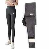 Woorea Leggings Super Spessi Caldi in Cashmere e Agnello per Donna, Leggings a Vita Alta Pantaloni Sportivi Leggins per Yoga Running Fitness