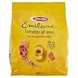 Barilla Pasta all'Uovo Ripiena Le Emiliane Tortellini con Prosciutto Crudo, 500 g