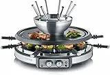 Severin 2348 8Persone 1900W Griglia, 1900 W, In acciaio inox/plastica, Nero
